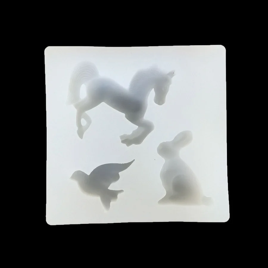 1 шт. любовь кролик лошадь бант сердце башня форма сделай сам силиконовая