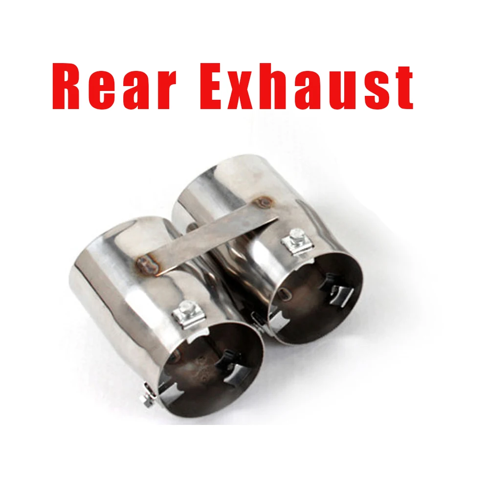 Rear Exhaust ПУ Автомобильный задний бампер спойлер диффузор с выхлопом для Audi A4 B8 Стандартный седан 4 двери только 09-12 один выхлоп два выхода - Цвет: Rear Exhaust