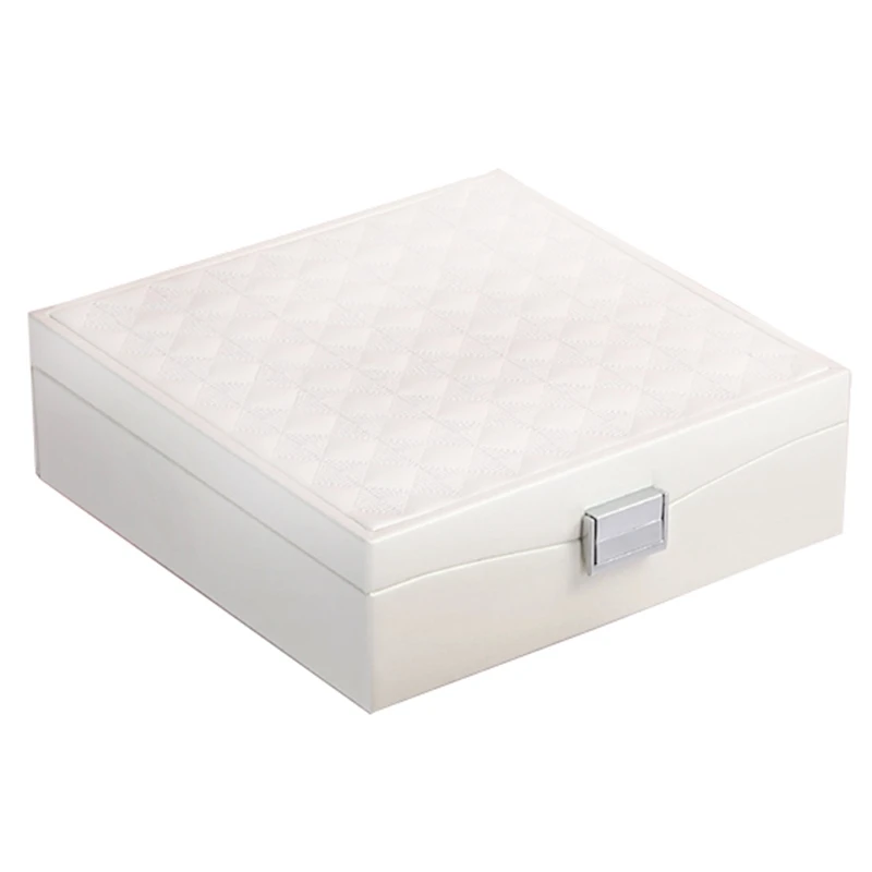 Casegrace Lady Pu Leather Jewelry Box Storage Ring Display Case Portable Organizer For Necklaces Jewelers | Украшения и