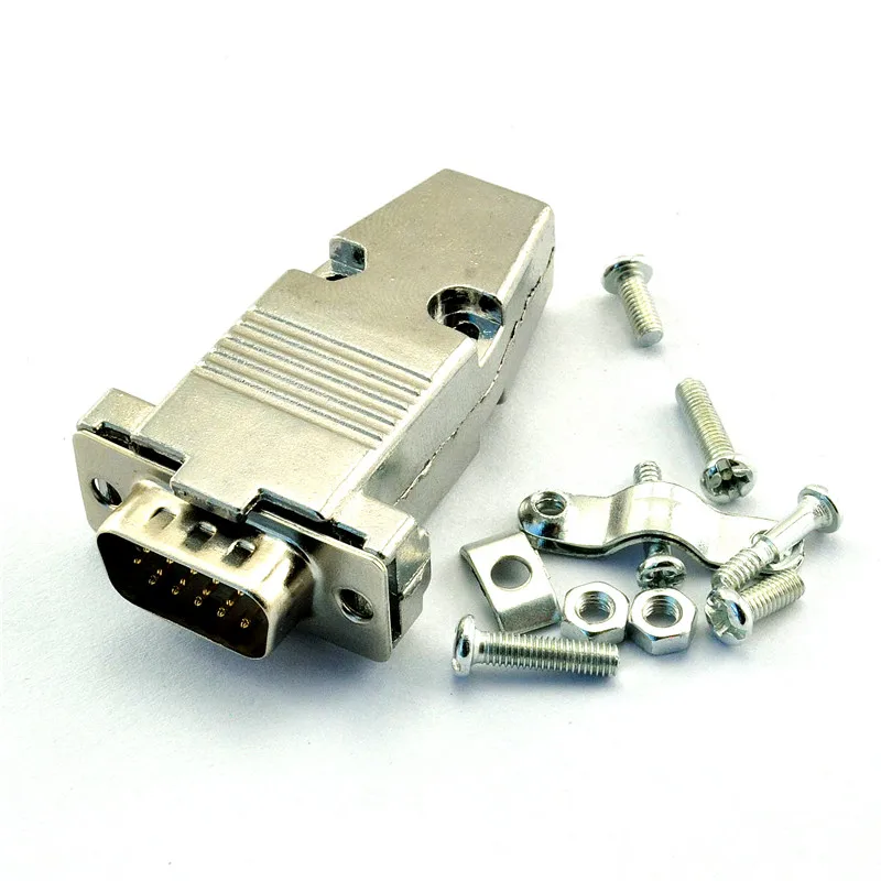 Бесплатная доставка по почте VGA HDB15P Мужская головка 3 ряда 15 pin сварочная