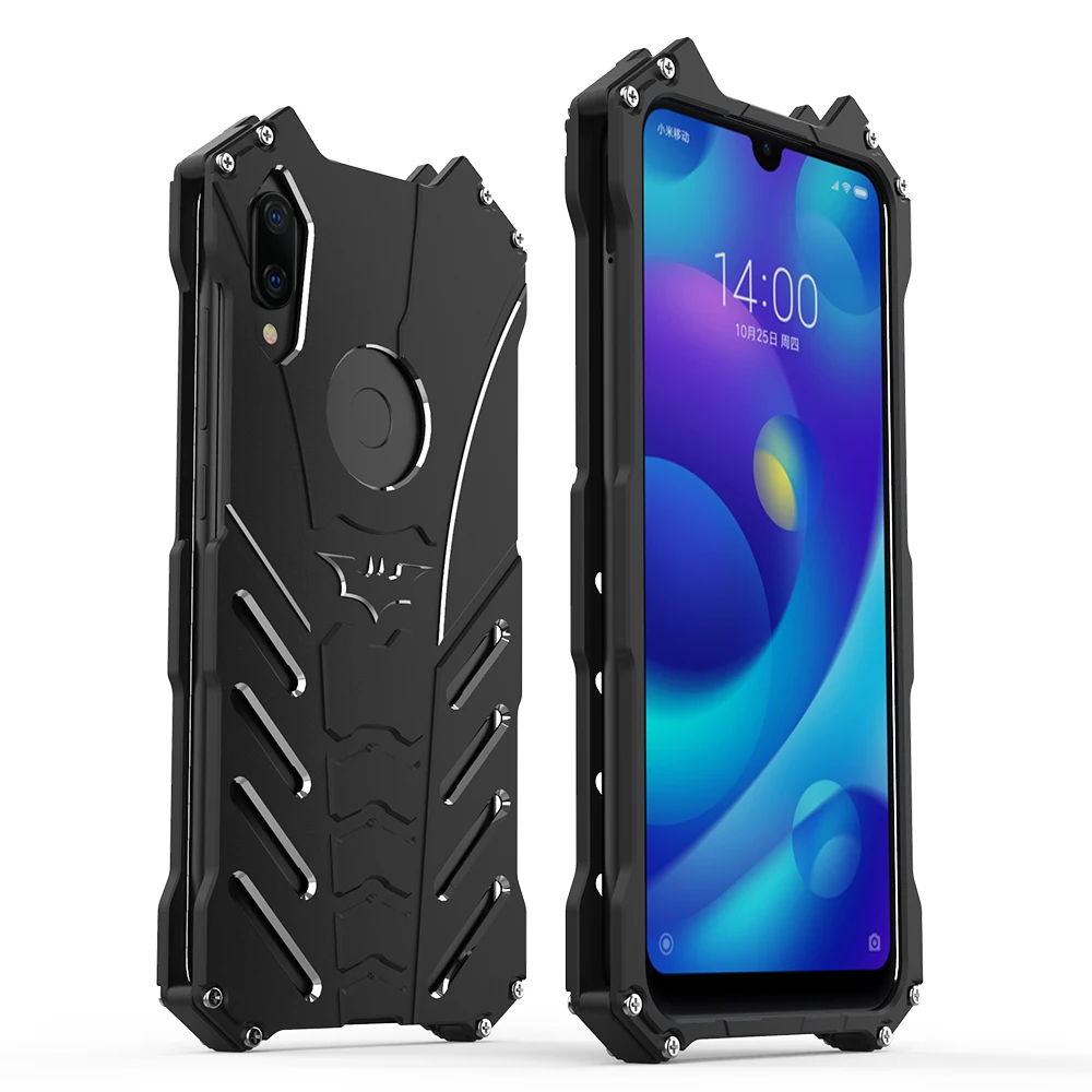 Чехол для Xiaomi MI Play тяжелая пыль металлический алюминиевый корпус CNC Бэтмен чехол
