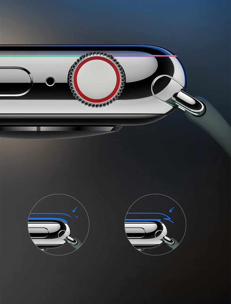 Suntaiho 9D полное покрытие полная гелевая стеклянная пленка для Apple Watch 4 40 44 мм Защита экрана для iWatch серии 4 3 2 Защитная пленка 38