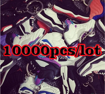 10000pcs pack 100 шт до 10000 шт 466 стилей ПВХ резиновый брелок в форме обуви пластиковый jordan Брелок для обуви jordan Брелок на ключи в виде обуви пользовательские стили - Цвет: 10000pcs pack