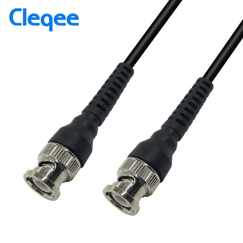 Cleqee P1013 BNC Q9 штекер для BNC Q9 штекер осциллографа тестовый зонд кабель провод 100 см BNC-BNC - Цвет: P1013