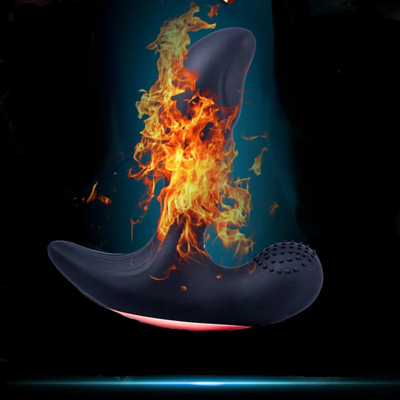 USB зарядка беспроводной пульт двойной телефон теплый Вибратор Анальная пробка