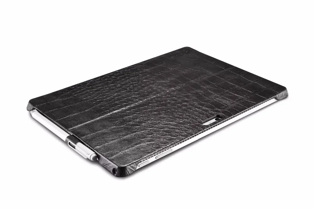 Icarer рельефный крокодил узор из натуральной кожи задняя крышка для Surface Pro 4 Ретро воловья кожа задняя крышка для Surface Pro 4