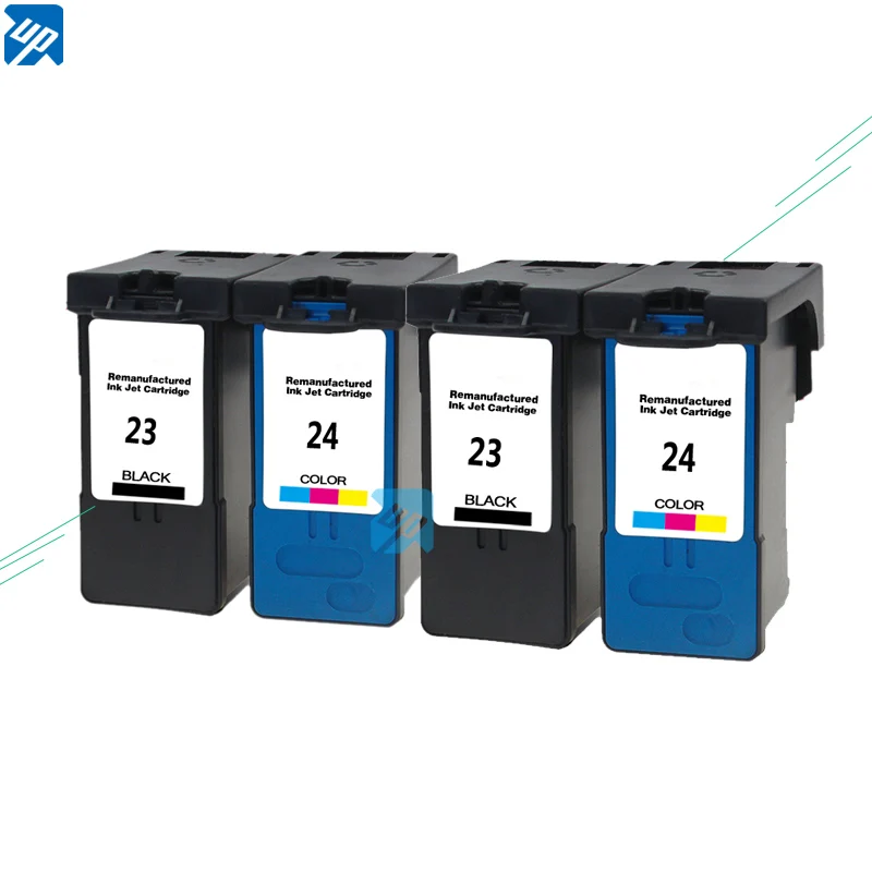 4pk чернильный картридж для Lexmark 23 24 черный/цветные чернила совместимый Z1410 Z1420 X3530