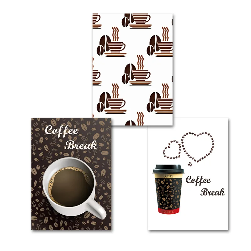

Gohipang Vintage Europe Coffee Break Canvas Print Paintings Kitchen Poster Wall Art Pictures on Canvas For Restaurant Home Decor