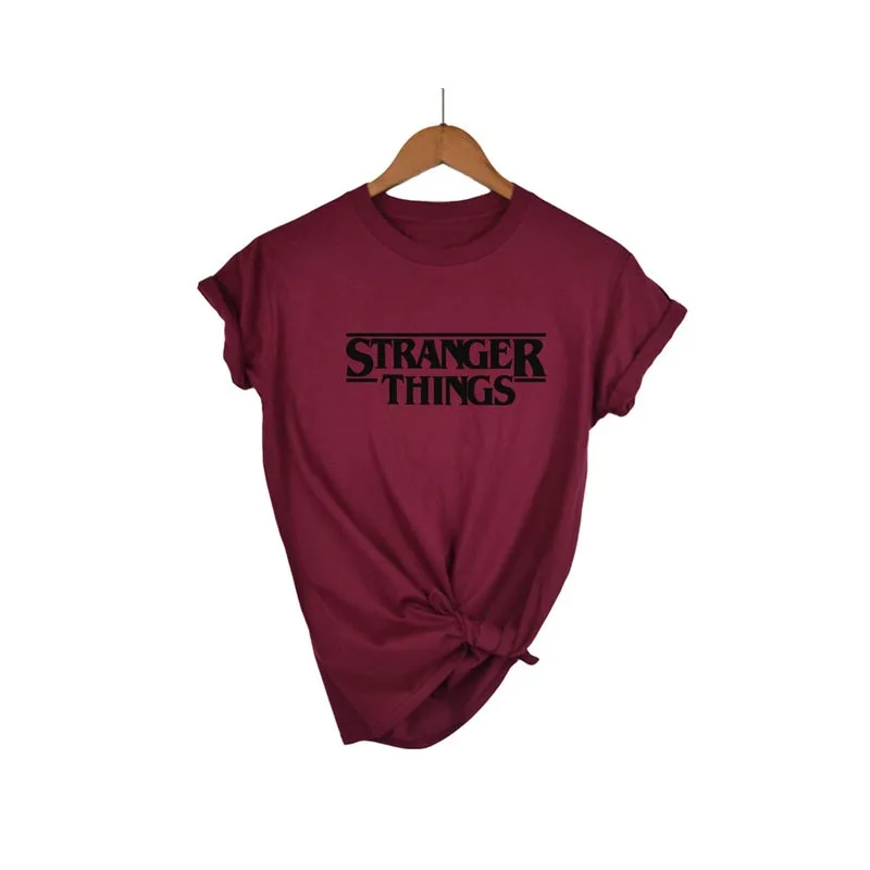 Странные Вещи Ringer Tee хипстерские рубашки Tumblr графическая футболка женский