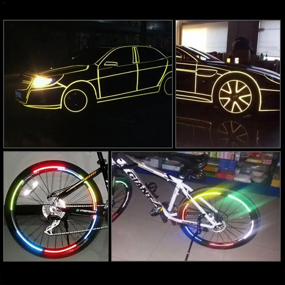 Мотоцикл MTB велосипедный флуоресцентный светоотражающий стикер безопасности