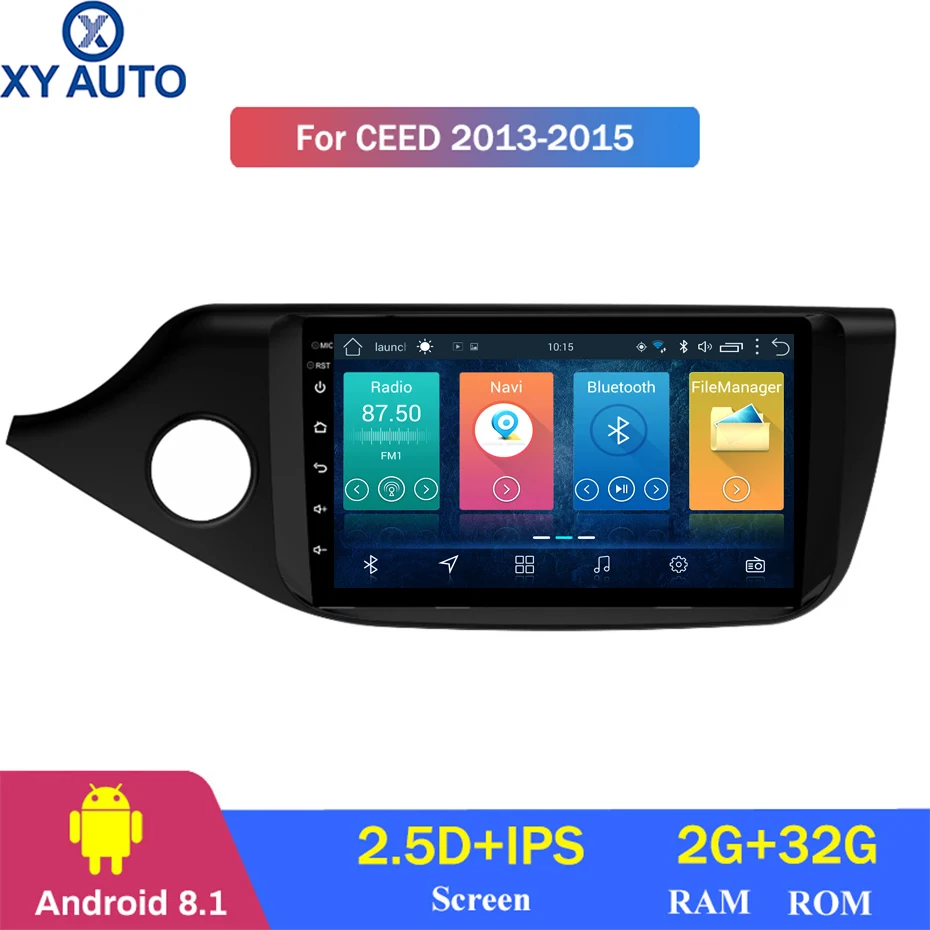 9 дюймовый 2.5D IPS HD мультисенсорный экран Android 8 1 2 Гб ОЗУ 32 ПЗУ NAVI для KIA CEED 2013 2015 с