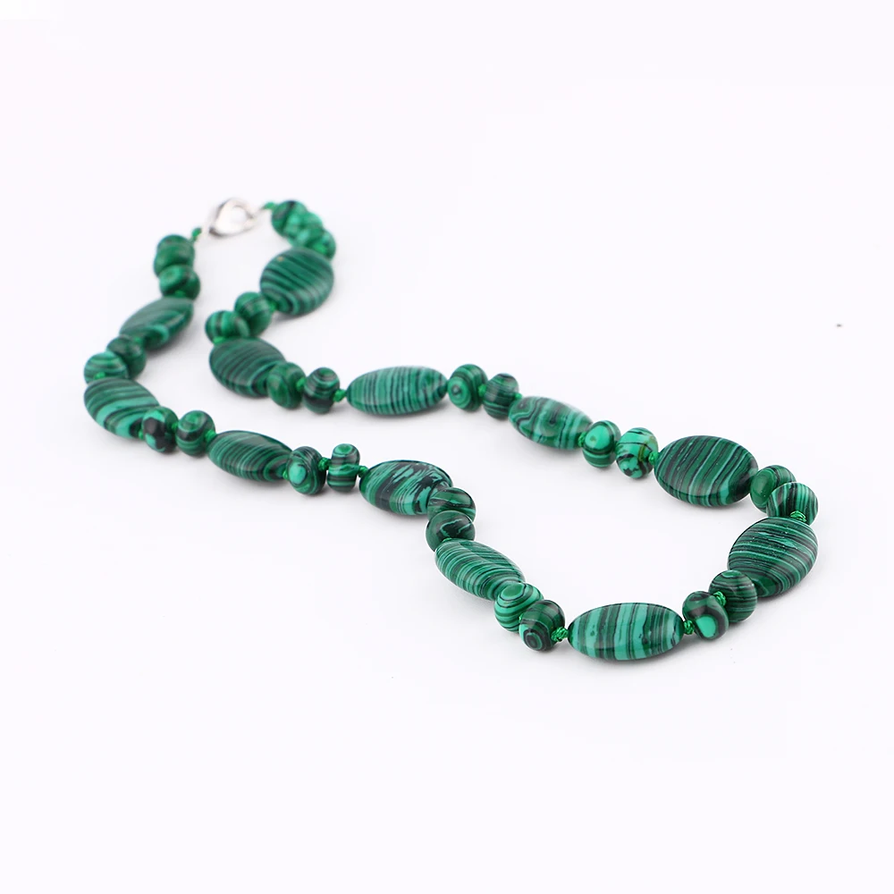 Женское Ожерелье с натуральным камнем Yumten Malachite ювелирное изделие кристаллами