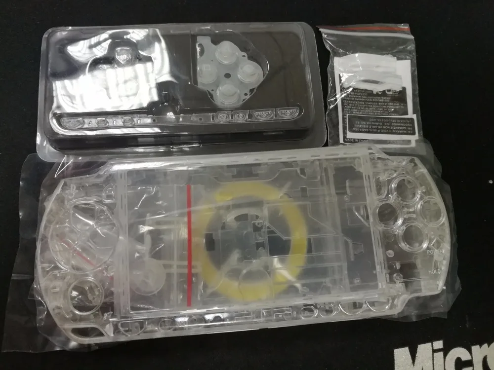 Чистый прозрачный цвет для Оборудование PSP 3000 1000/2000/3000 корпус игровой консоли