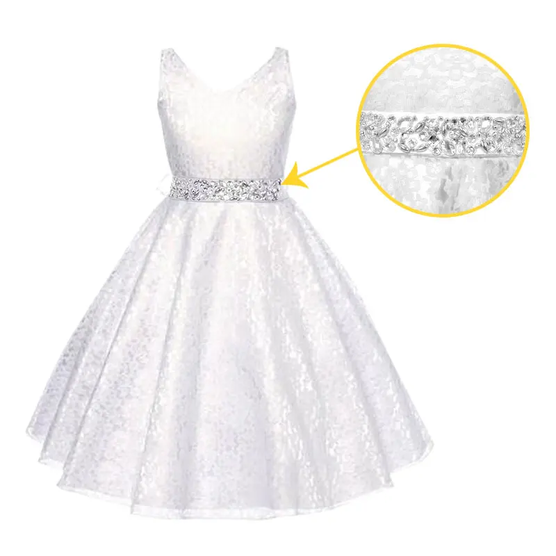 Рождественские платья для девочек праздвечерние принцессы с блестками одежда