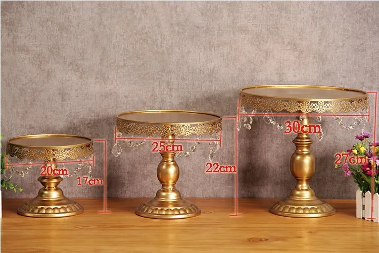 DHL набор из 12 шт. золото Стенд Торт Свадебный кекс стенд с украшением в виде