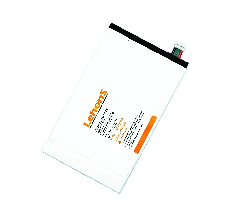 LehonS Аккумулятор для планшета Samsung Galaxy Tab S 8 4 T700 T705 1 шт. 4900 мА · ч/18 62 Вт/ч аккумулятор
