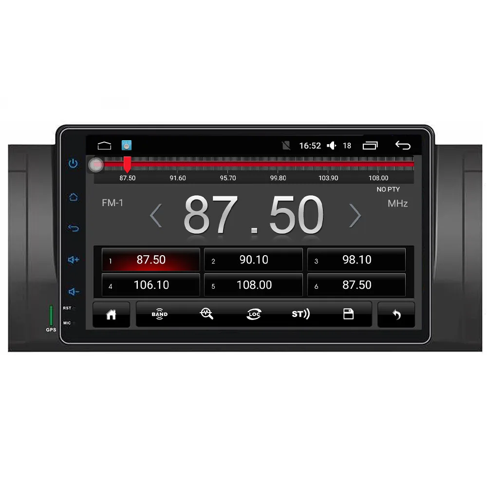 Для BMW E39 9 дюймов Все сенсорные кнопки Android 6.0.1 OS 4 ядра 16 г без DVD автомобиля GPS плеер