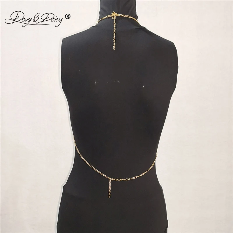 DAVYDAISY женские сексуальные майки с бусинами открытые укороченные топы открытой