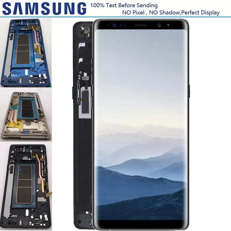 ЖК-дисплей 6,3 ''2960*1440 с рамкой для samsung Note 8, сенсорный ЖК-дисплей, дигитайзер, Note8 N950 N950F