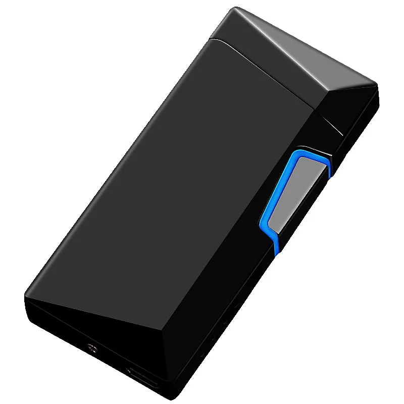 Роскошная мужская подарочная usb зарядка Зажигалка Мужская металлическая электрическая перезаряжаемая Зажигалка двойная дуга Плазменные зажигалки для сигарет индивидуальные фото