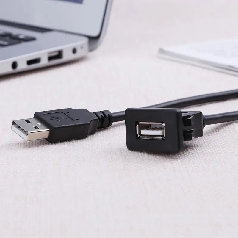 1 м/3 3 фута приборной панели автомобиля USB свинцовый Удлинительный кабель USB2.0 папа