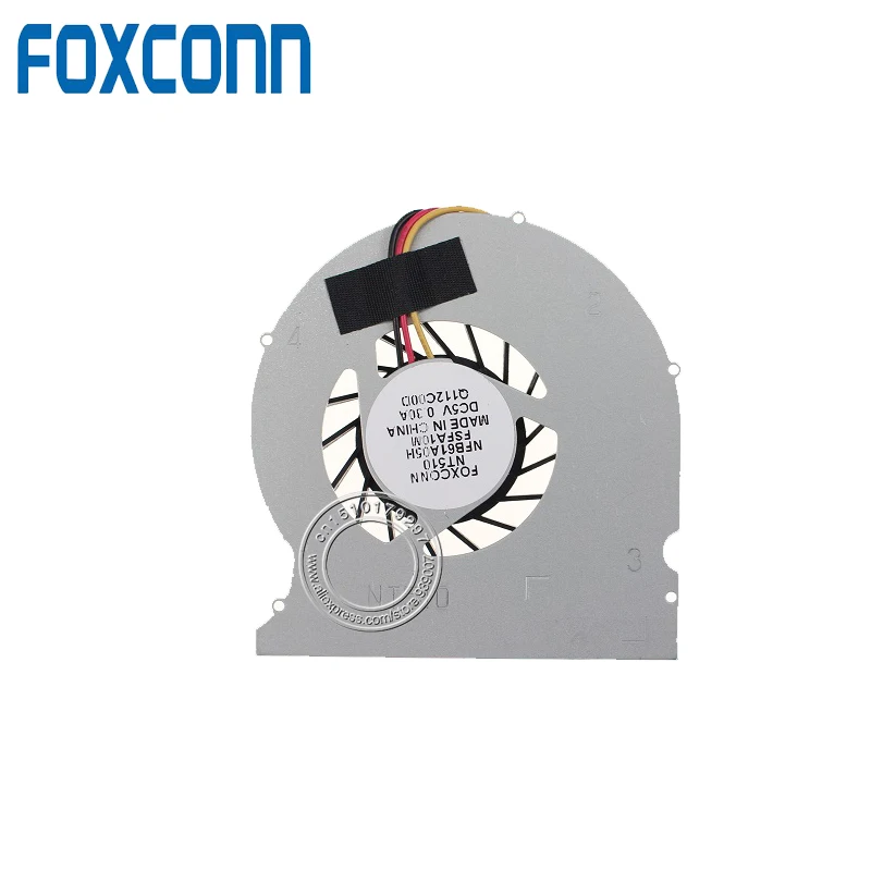 Вентилятор ЦП для Foxconn NT510 NT410 NT425 NT435 NT A3700 NFB61A05H NFB139A05H F1FA1|cpu fan|foxconn cpu fanfoxconn fan |