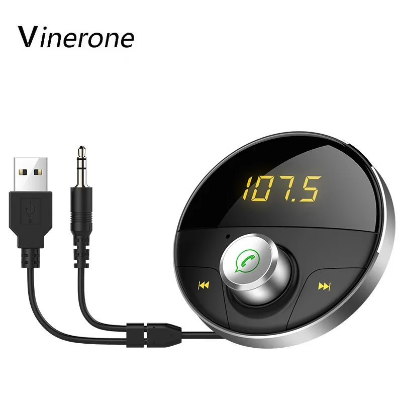 Vinerone FM трансмиттер AUX 12V 24V MP3 fm car transmitter радиоконструктор блютуз модулятор