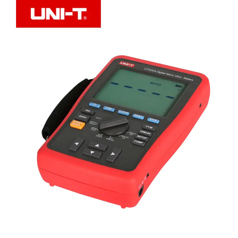 UNI-T UT620A цифровой микро ом метр; ручной диапазон DC низкое сопротивление тестер, хранение данных/USB Передача данных/Удержание данных