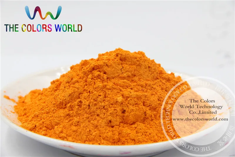 TCZG4624 Orange Yellow Color Pearlescent Pigment Pearl Luster Nail Design Nail Polish Facepainting Makeup Manual DIY Decoration