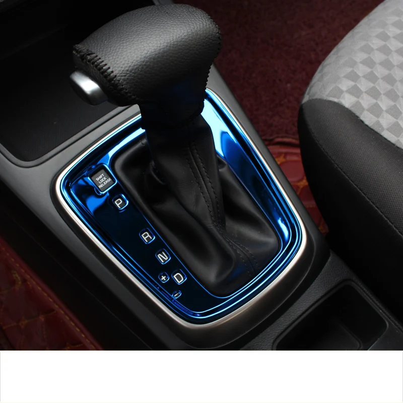 blue color type Lsrtw2017 нержавеющая сталь автомобиля шестерни Панель Планки для kia rio k2 - Название цвета: blue color type