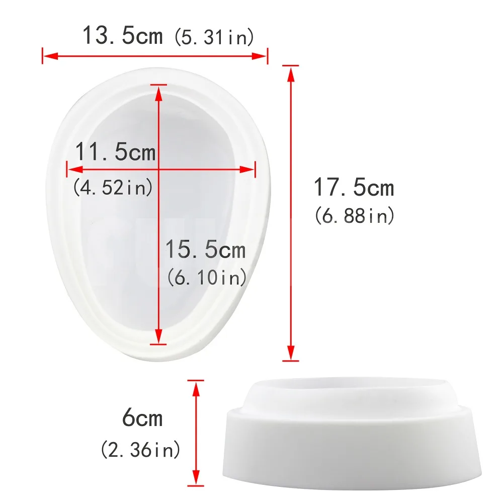 600 мл овальной формы силиконовая форма для торта 3d мусов хлеба конфет и шоколада
