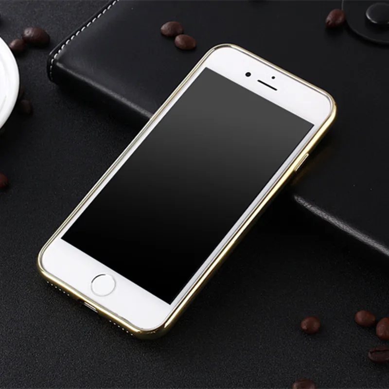 Позолоченный чехол для iPhone 6 6S 7 Plus 8 5 5S SE с 3D тиснением личи из ТПУ чехлы телефонов