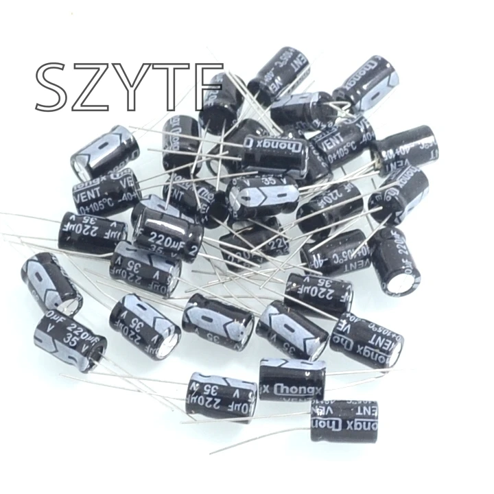 20 шт./пакет 8*12 мм 35 В/220 мкФ электролитический конденсатор|electrolytic capacitors|electrolytic