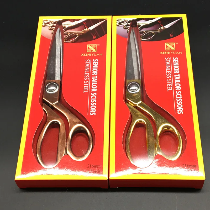 Ножницы швейные из нержавеющей стали с золотистой ручкой 8 дюймов|tailor sewing