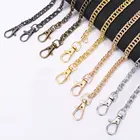 Металлическая цепочка для плечевого ремня, сумки, плетеная цепочка, ручка для кошелька Сумочка с пряжкой, аксессуары для ремня сменная цепь, для женщин, 1 шт.