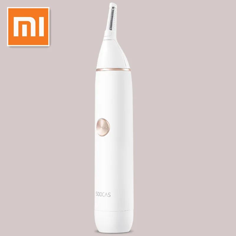 XIAOMI Mijia Soocas триммер для волос в носу бритва для бровей и ушей Безопасная и эффективная моющаяся Нескользящая переноска удобная для путешествий