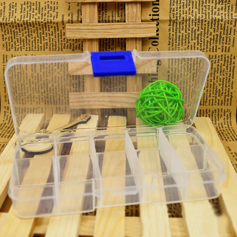 Прозрачная пластиковая шкатулка для ювелирных изделий регулируемый