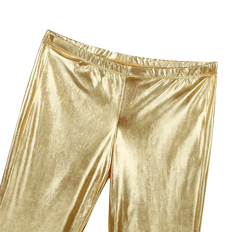 YiZYiF мужские блестящие металлические брюки в стиле диско-колокольчик расклешенные длинные брюки костюм для мужчин брюки клеш колокол брюки