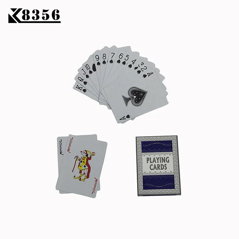 K8356 бумажные игральные карты игра 1 набор маленькие буквы Техасский Холдем