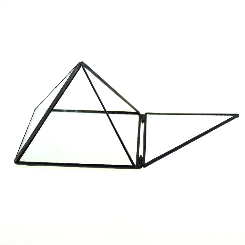 Современный художественный прозрачный стеклянный тент в форме пирамиды