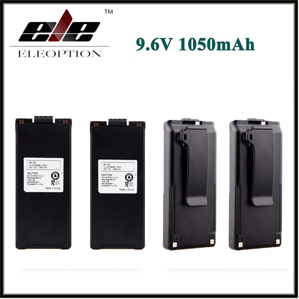 

4x NEW 9.6V Slim Long-Lasting 1050mAh Ni-CD Battery for ICOM BP-195 BP-196 BP-196R IC-A4 IC-F3 IC-F4 IC-T2 Portable Radio