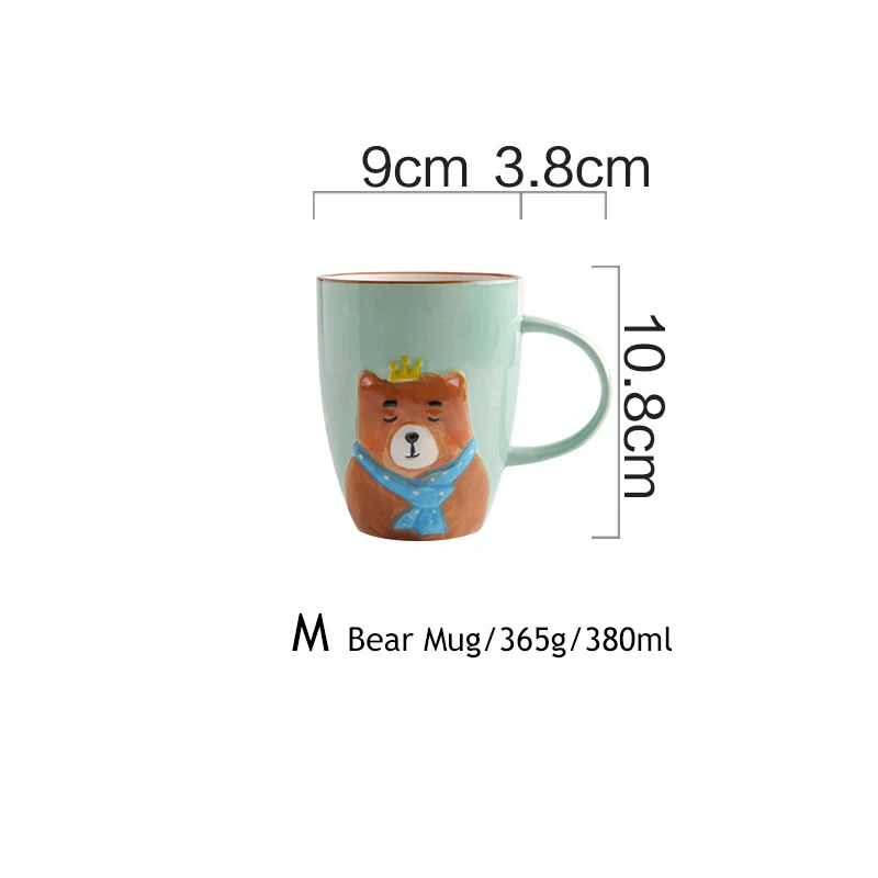 Керамическая детская тарелка с изображением животного Cerakorie