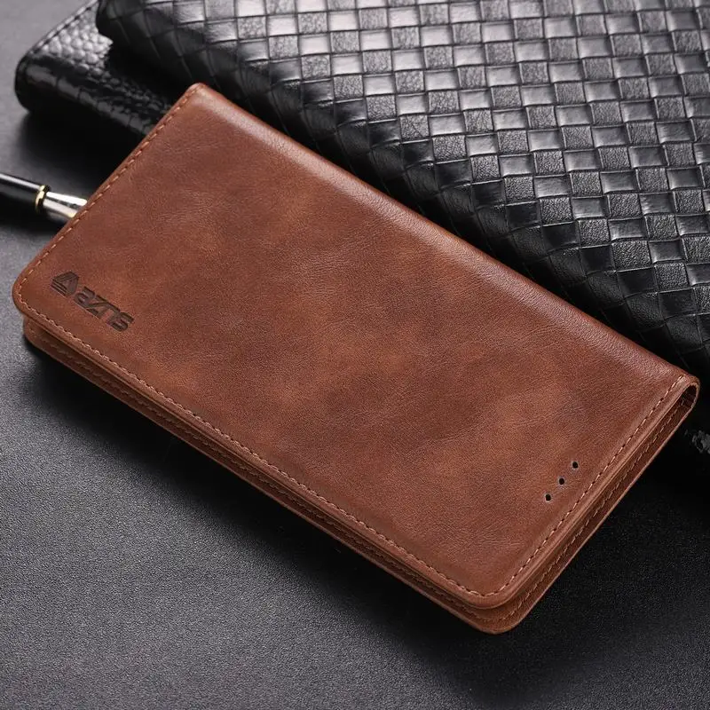 Brown Чехол для samsung Galaxy A80, A50, A30, A20, Магнитный Флип, Роскошный кошелек, кожаный чехол для телефона, для samsung A70, A40, A 50, 20, чехол - Цвет: Brown