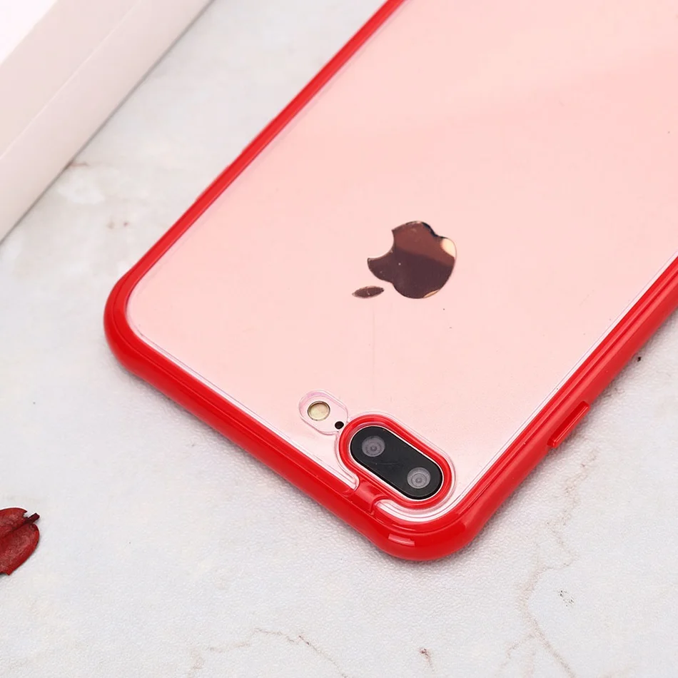 KISSCASE мягкий прозрачный чехол для телефона чехол для iPhone 7 8 6 6S Plus цветной чехол для iPhone X XS MAX XR противоударный чехол Funda чехол на айфон 6 s чехол на айфон 7 чехол на айфон 8