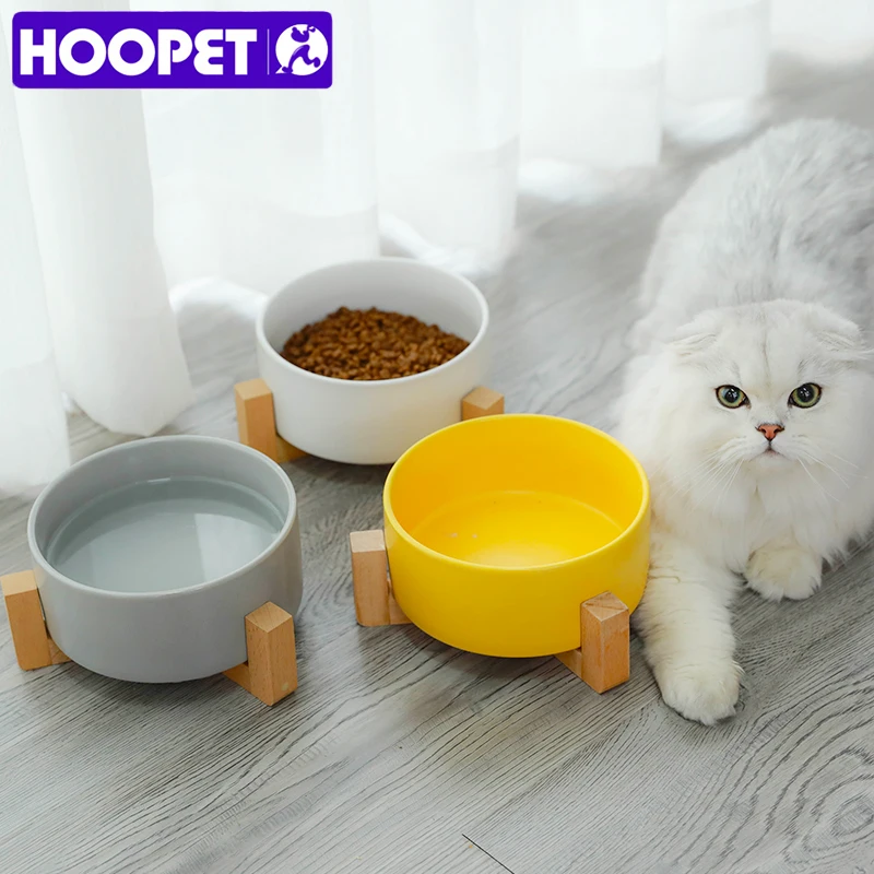 Керамическая миска для кошек HOOPET миски кормления и питья собак домашних