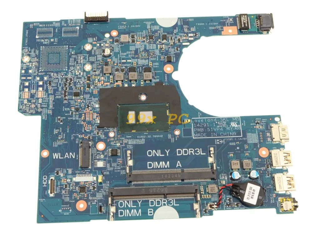 Материнская плата для ноутбука DELL Latitude 3470 3570 материнская с I5 6200U процессором jdm3 2