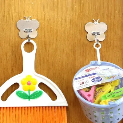 

BF040 мощные крючки в форме бабочки из нержавеющей стали 4,5*4,5 см 2 шт./компл. Бесплатная доставка