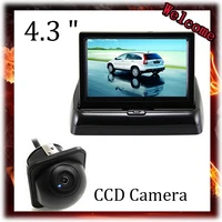 rear view camera parking 2ch video 4 3 foldable tft lcd color camera with 170 wide angle hd ccd night vision car camera