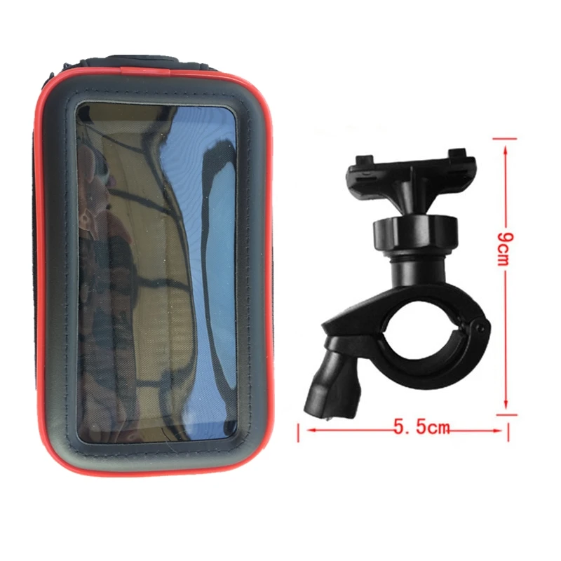 bicycle motorcycle phone holder stand w upgrade waterproof pouch bag for iphone 12 pro max bike handlebar mount suporte celular free global shipping