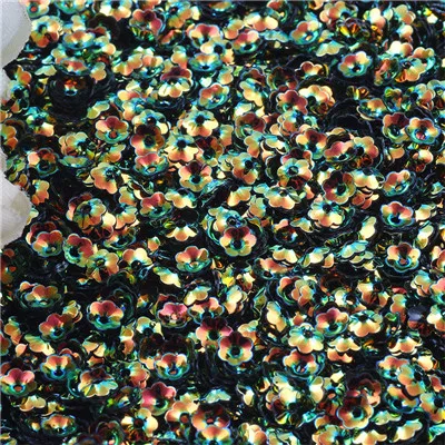 DKGRGD Multic Cup Flower Sequin 6 мм блестящие свободные блестки Blossom блестки сливы шитье, Свадебное Ремесло для одежды аксессуары - Цвет: DKGRGD